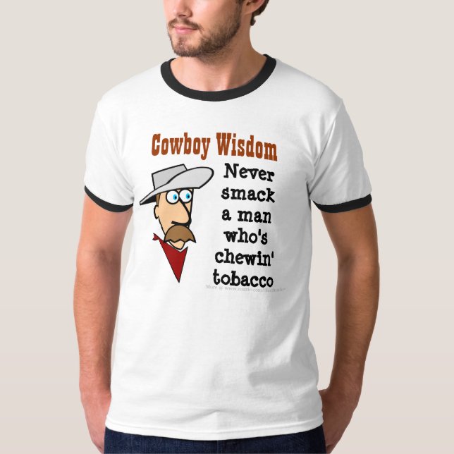 T-shirts Sabedoria/tabaco do vaqueiro (Frente)
