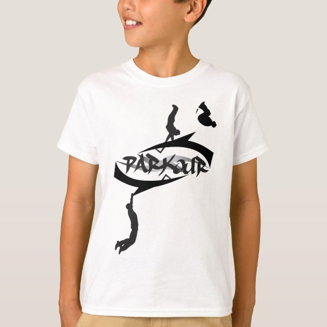 T-shirts Sacudir abstrato Parkour (Frente)