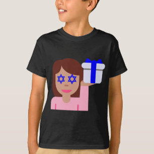 T-shirts sacudir de cabelo chanukkah emoji