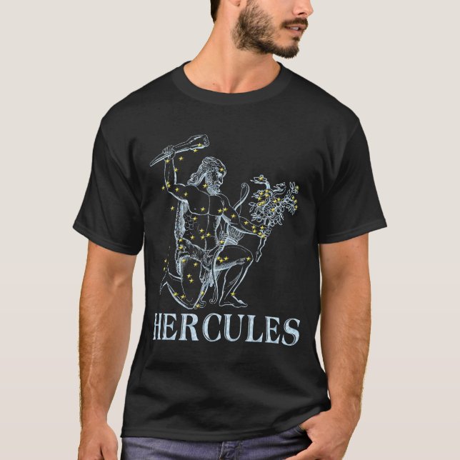 T-shirts SAGACIDADES: Hercules (Frente)