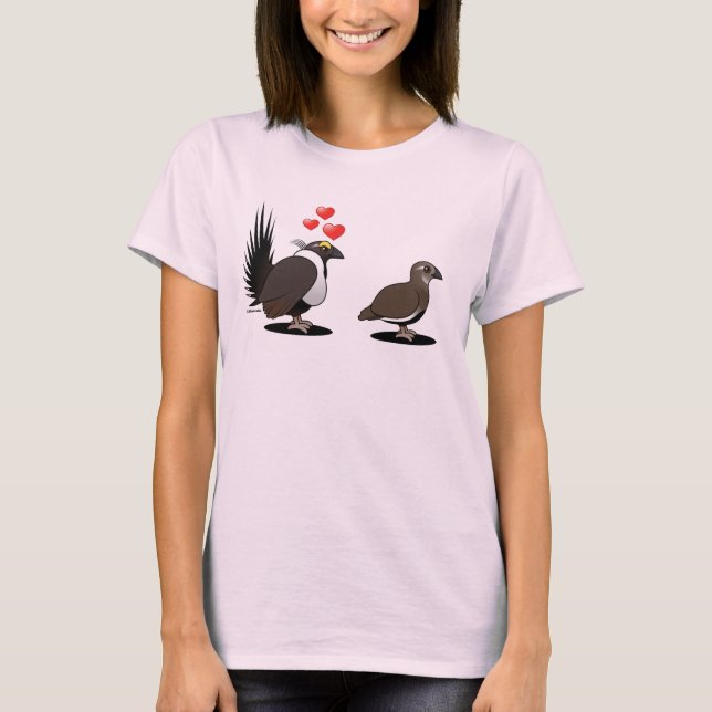 T-shirts Sage Grouse Love (Frente)