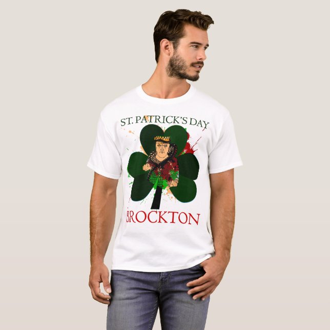T-shirts Saint Patrick's Day Brockton (Frente Completa)