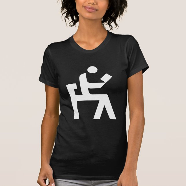 T-shirts Sala de leitura da biblioteca (Frente)