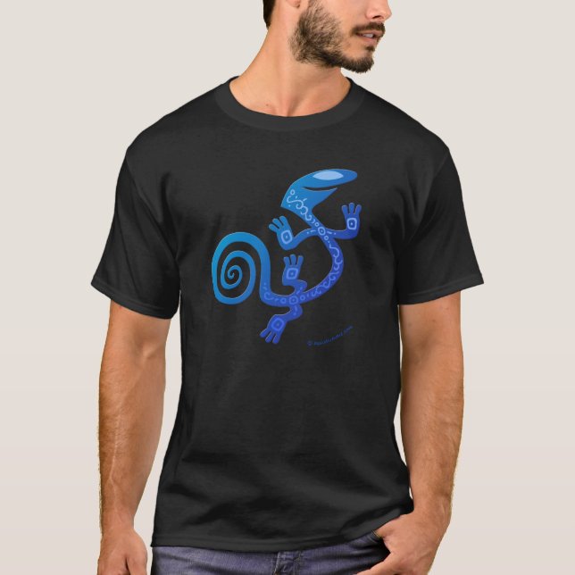 T-shirts Salamandra (azul) (Frente)
