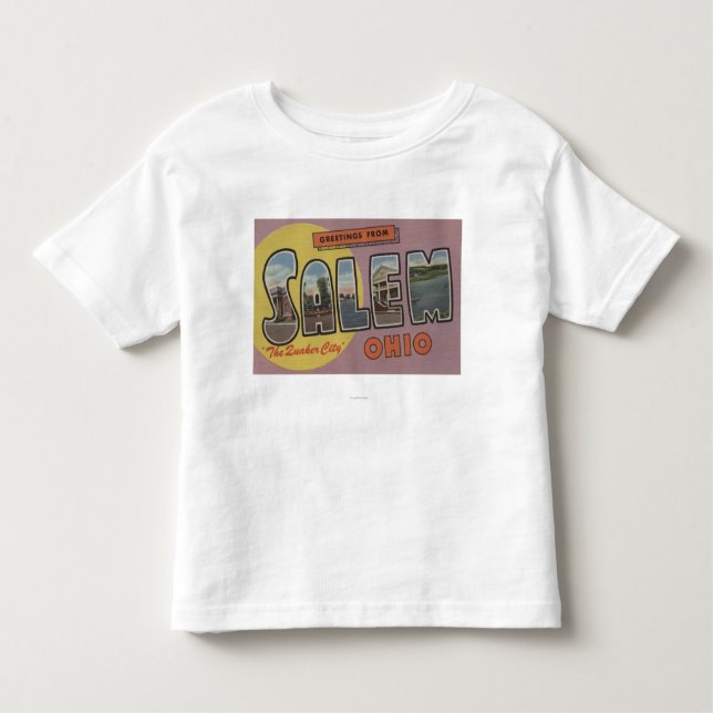T-shirts Salem, Ohio (a cidade do quacre) (Frente)