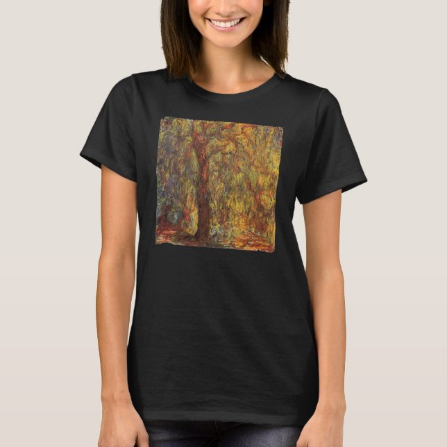 T-shirts Salgueiro Chorão por Claude Monet, Arte Fina Vinta (Frente)