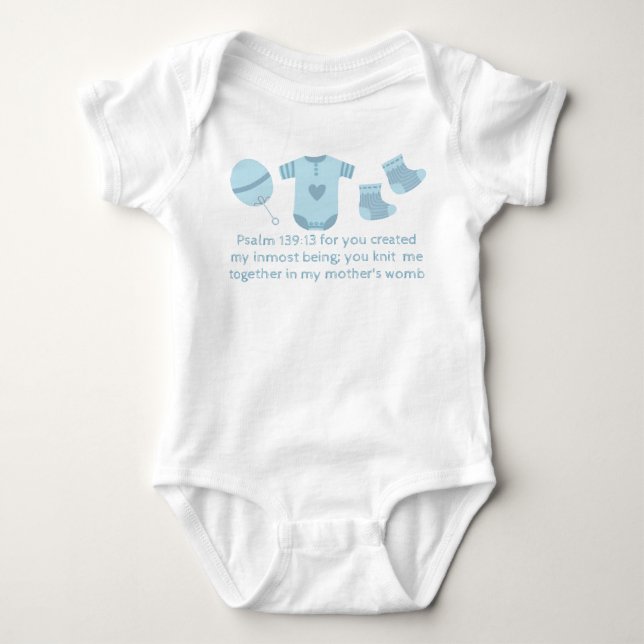 T-shirts Salmo 139:13 Para você criou o meu íntimo ser (Frente)