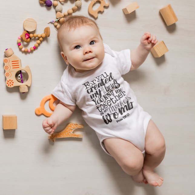 T-shirts Salmo 139:13 Para você criou o meu íntimo ser (Criador carregado)