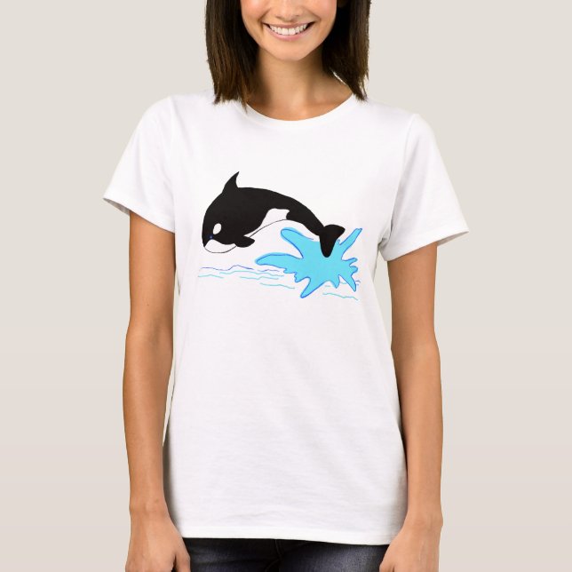 T-shirts Saltando Orca (Frente)