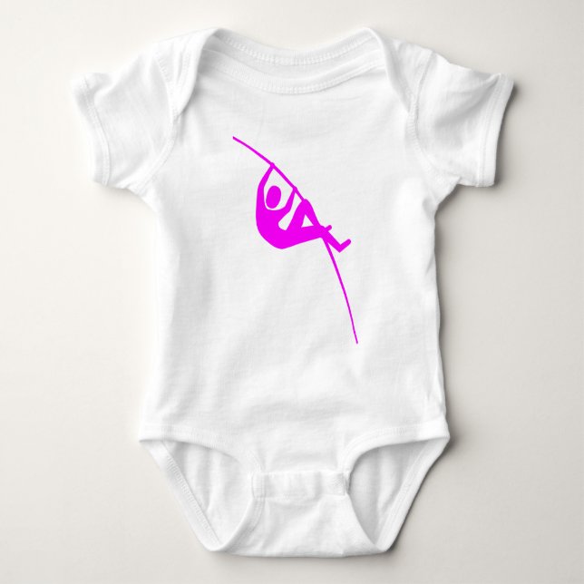 T-shirts Salto com Vara - Magenta (Frente)