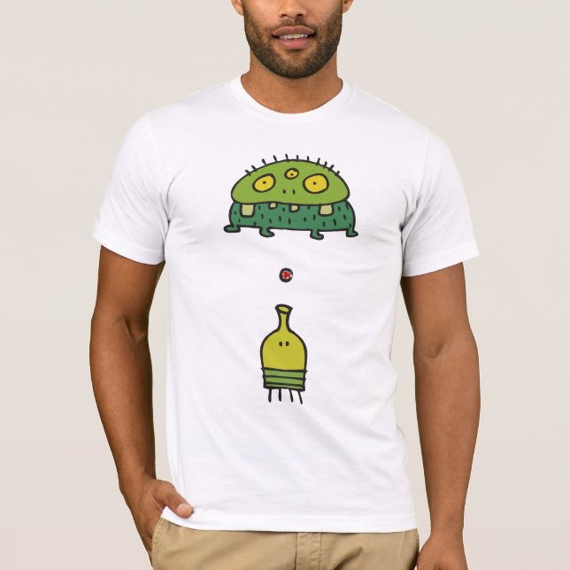 T-shirts Salto Hubba do Doodle o monstro do Jut (Frente)