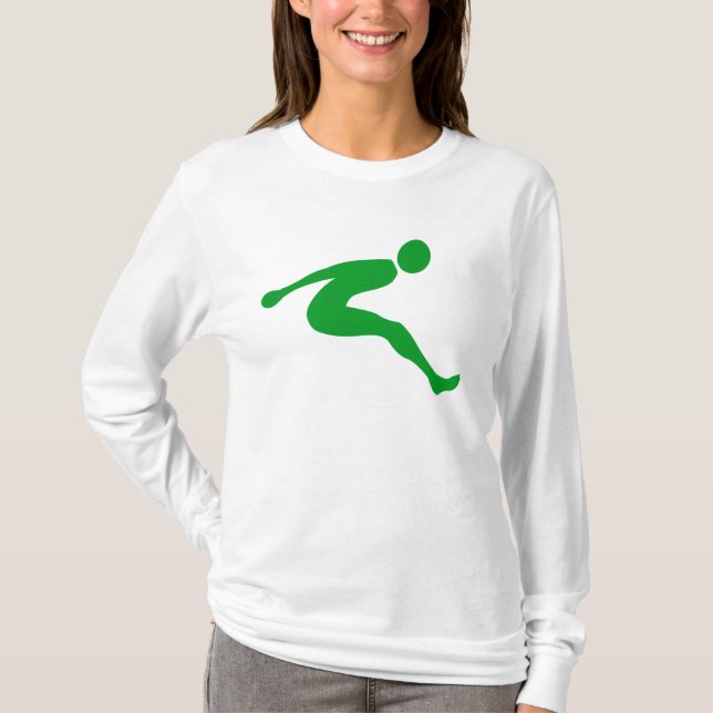 T-shirts Salto Longo - Verde Grass (Frente)