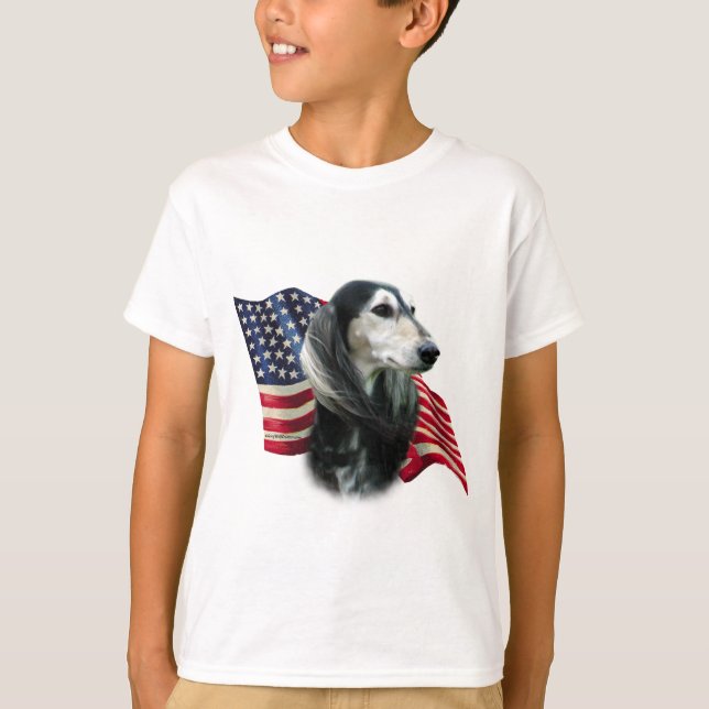 T-shirts Saluki Flag (Frente)