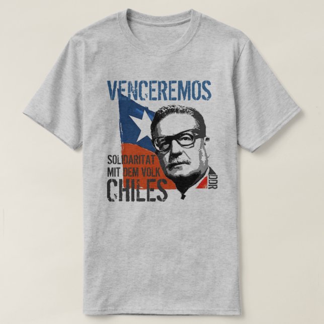 T-SHIRTS SALVADOR ALLENDE (Frente do Design)