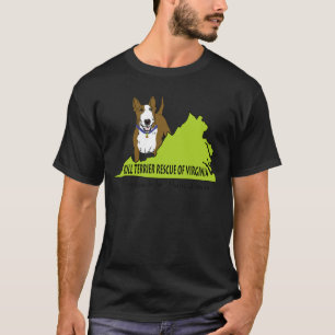T-shirts Salvamento de bull terrier do LOGOTIPO do VA