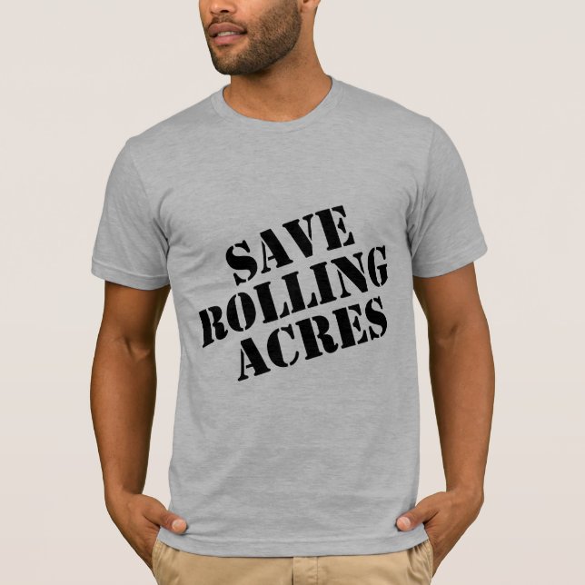 T-shirts Salvar acres de rolamento (Frente)