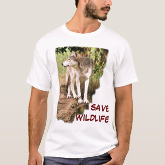 T-SHIRTS SALVAR ANIMAIS SELVAGENS