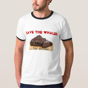 T-shirts Salvar as baleias - para o comensal