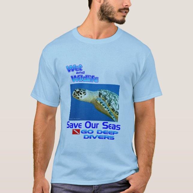 T-shirts Salvar as tartarugas de mar (Frente)