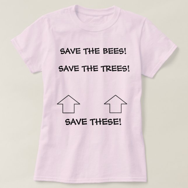 T-shirts "Salvar estes" T (Frente do Design)