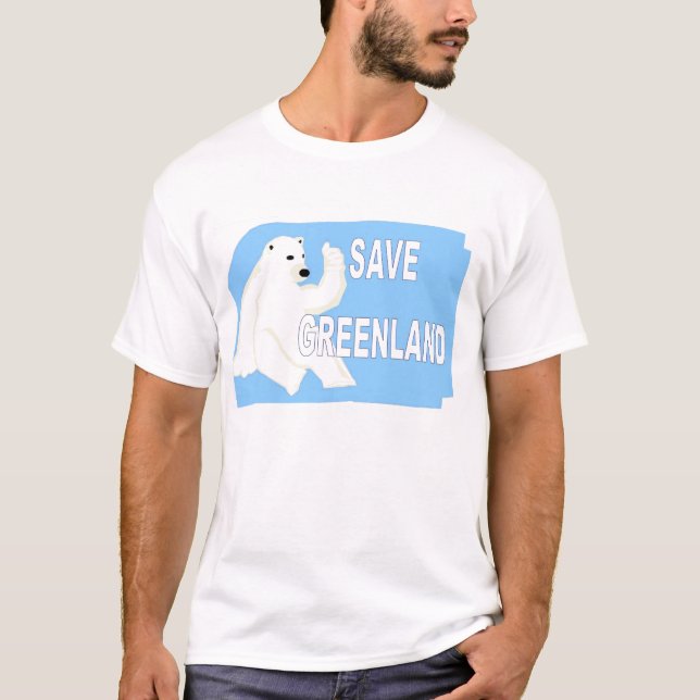T-shirts Salvar Greenland (Frente)