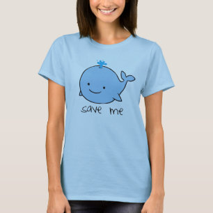 T-shirts "Salvar me" a baleia T