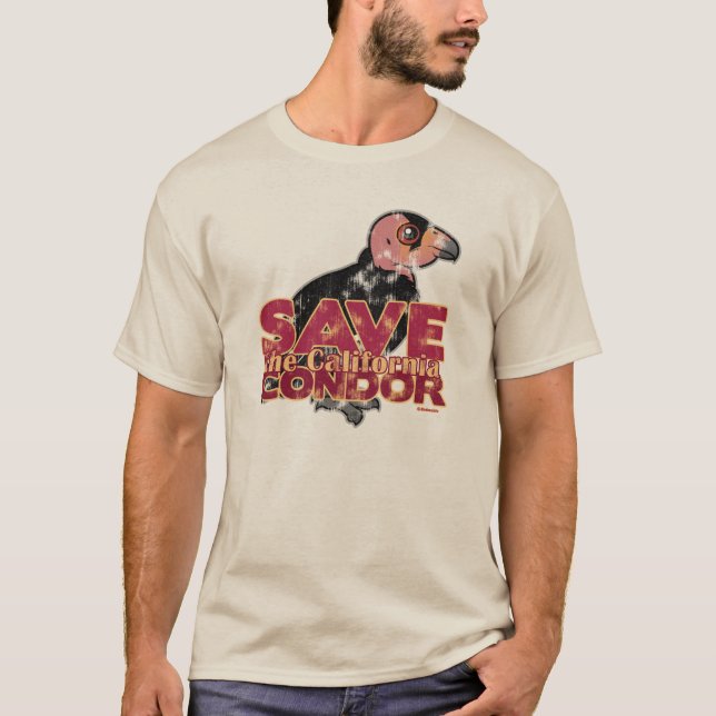 T-shirts Salvar o Condor de Califórnia (Frente)