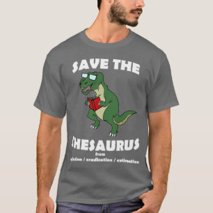 T-shirts Salvar o dinossauro da enciclopédia