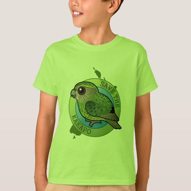 T-shirts Salvar o Kakapo (Frente)