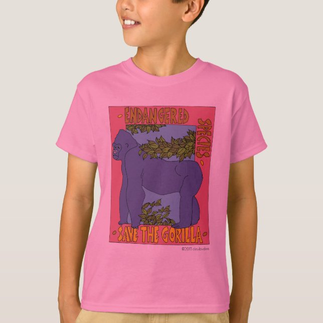 T-shirts Salvar o T do gorila (Frente)