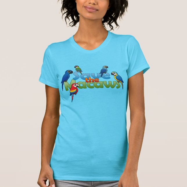 T-shirts Salvar os Macaws (Frente)
