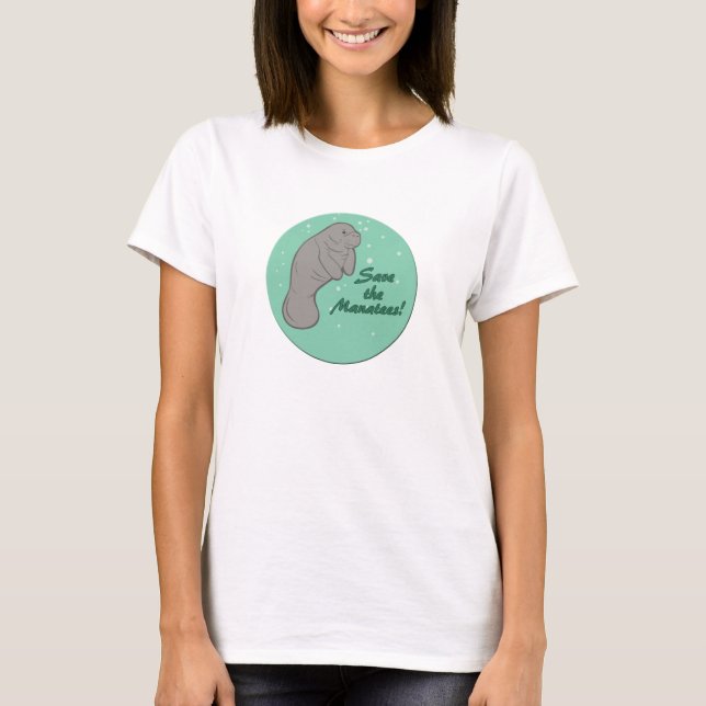 T-shirts Salvar os peixes-boi! (Frente)