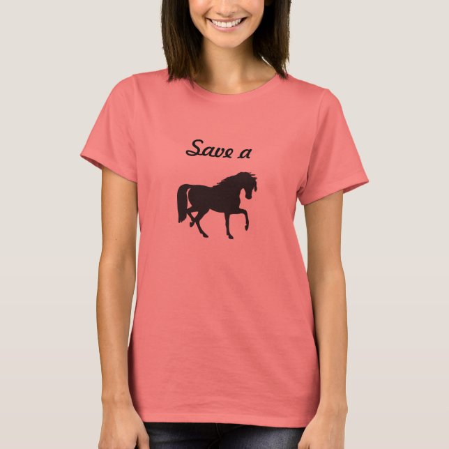 T-shirts Salvar um Cavalo... (Frente)