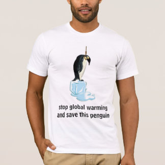 T-shirts salvar um pinguim