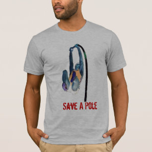 T-shirts Salvar um pólo, monte um vaulter