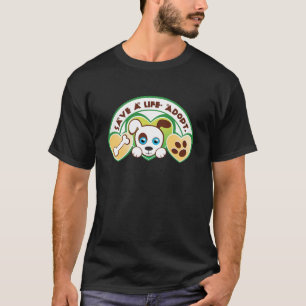 T-shirts salvar uma adoção de vida