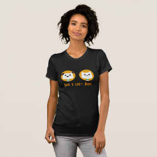 T-shirts Salvar uma vida- Adotar