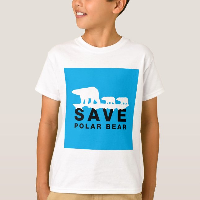 T-shirts Salvar Urso Polar (Frente)