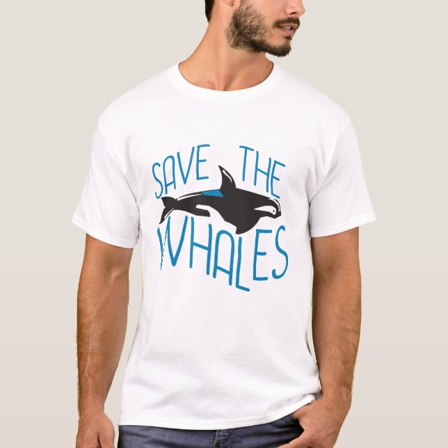 T-shirts Salve as Baleias (Frente)