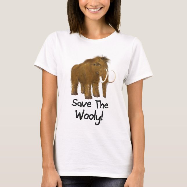 T-shirts "Salve o Wooly" Wooly Mammoth (Frente)