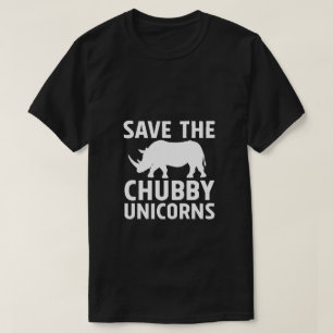 T-shirts salve os unicórnios gordos