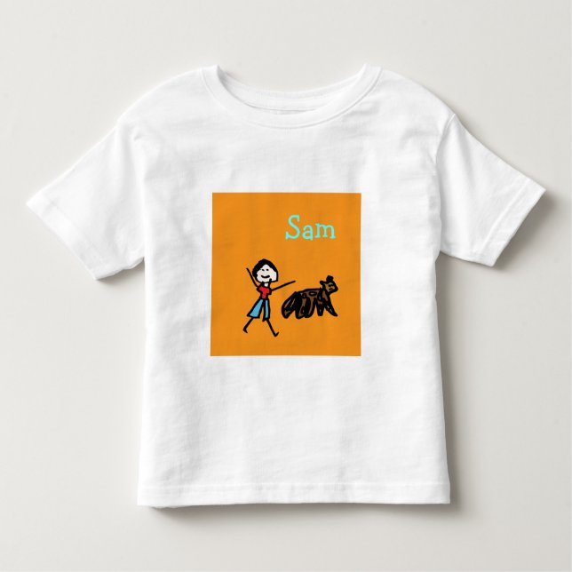 T-shirts Sam e seu Cachorro - Personalizado (Frente)