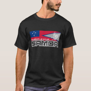 T-shirts Samoa Muamua Le Atua - bandeira de Samoa