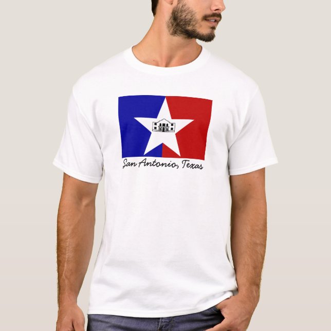 T-shirts San Antonio Flag (Frente)