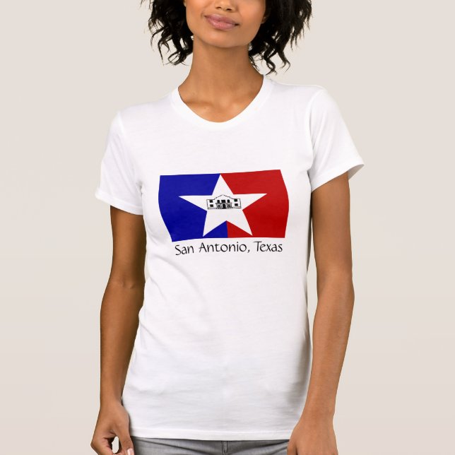T-shirts San Antonio Flag (Frente)