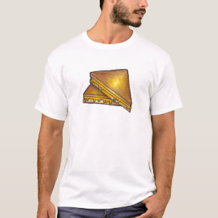T-shirts Sanduíche de Toastie Cheddar Cheddar torrado