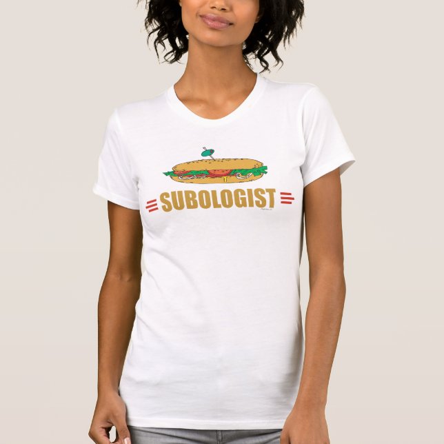 T-shirts Sandwich Submarino Engraçado (Frente)