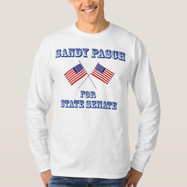 T-shirts Sandy Pasch para o senado estadual (Frente)