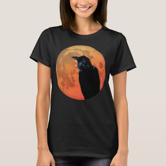 T-shirts Sangue Lua Raven (Frente)
