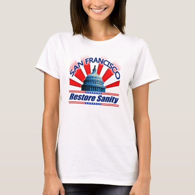 T-shirts Sanidade da restauração - San Francisco (Frente)